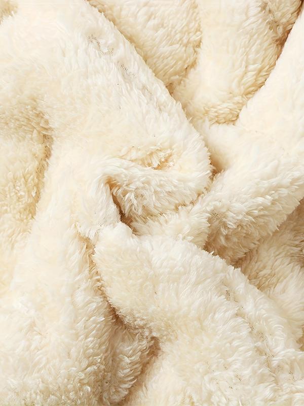 Hooded Lamb Woolen Cotton Jacket