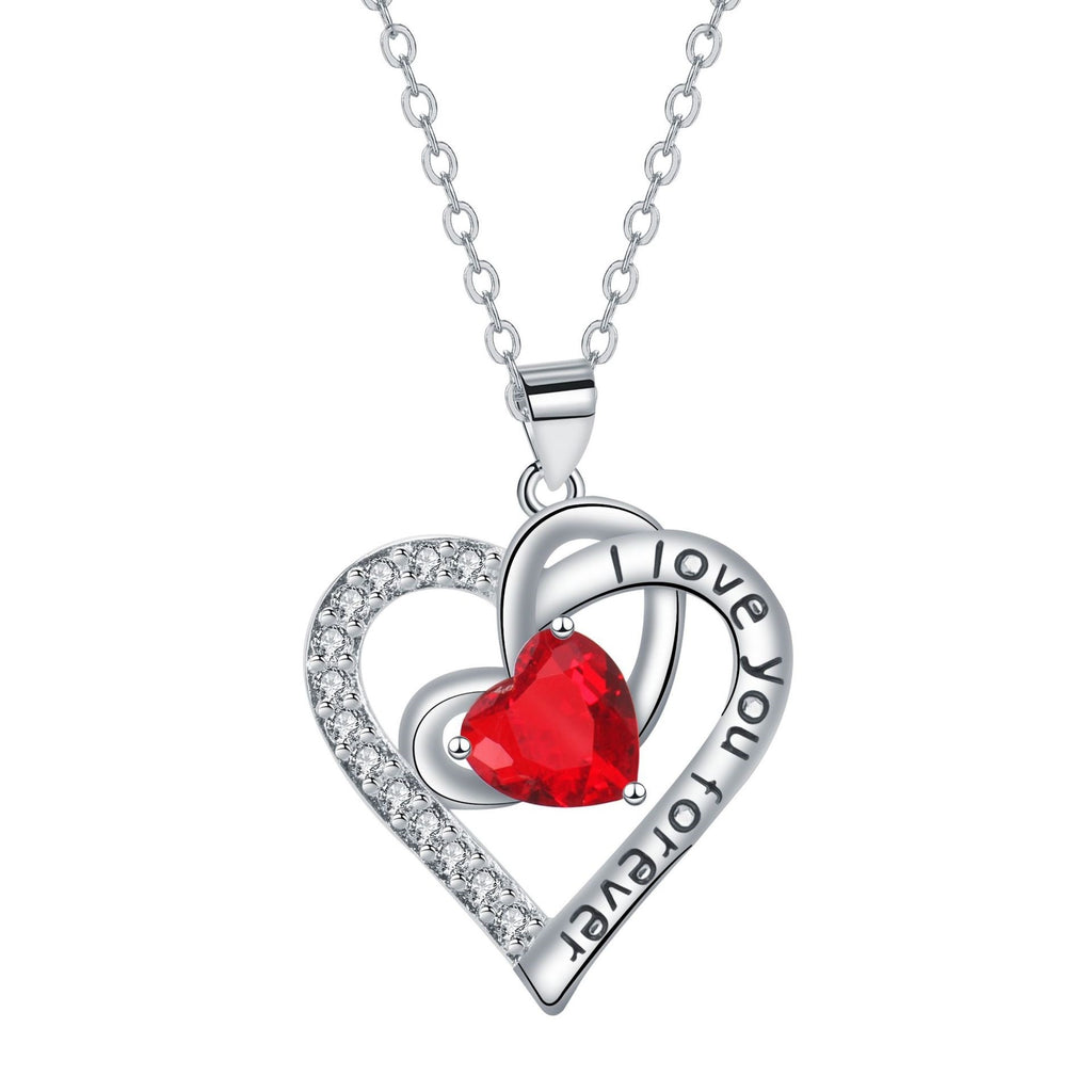 European And American Fashion Love Pendant Necklace Valentine's Day Light Luxury Minority