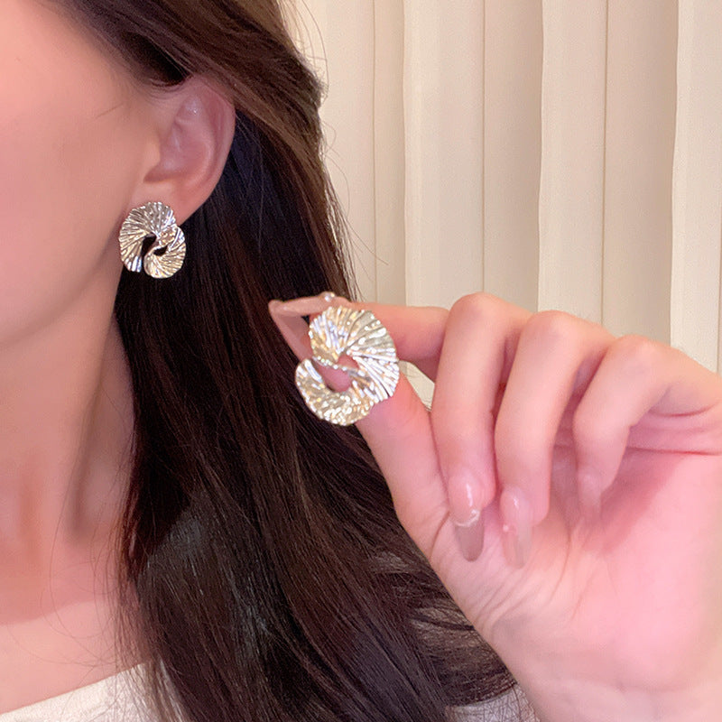 Geometric Irregular Metal Earrings For Women
