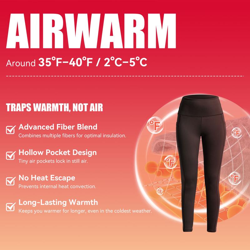 Thermal Thick FLeece Lined Leggings for Cold Winter