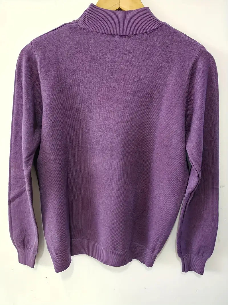 Women's Autumn Winter Round Neck Long Sleeve Sweater