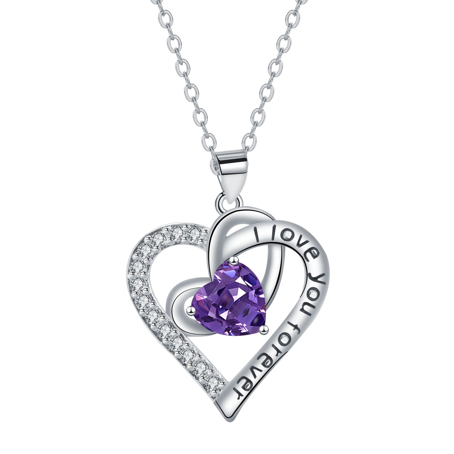 European And American Fashion Love Pendant Necklace Valentine's Day Light Luxury Minority