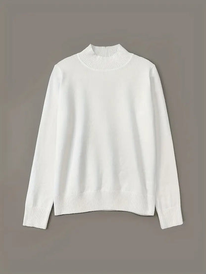 Women's Autumn Winter Round Neck Long Sleeve Sweater
