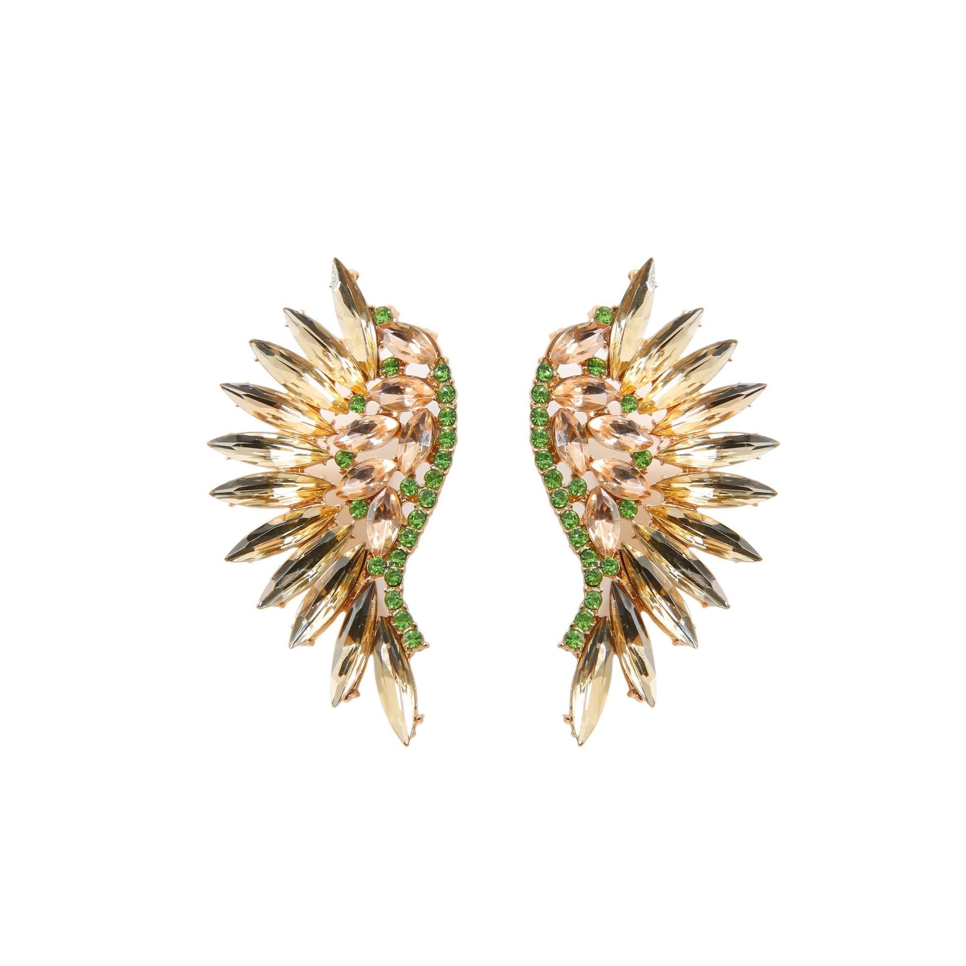 Exaggerated Earrings Crystal Zircon Micro-inlaid Retro