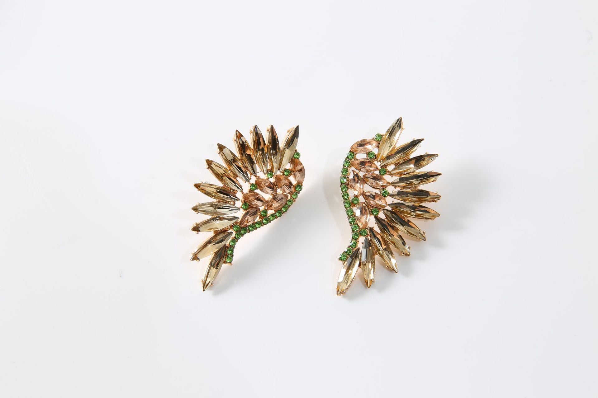 Exaggerated Earrings Crystal Zircon Micro-inlaid Retro