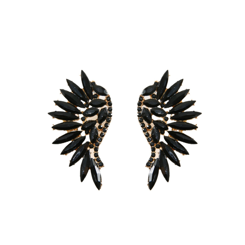 Exaggerated Earrings Crystal Zircon Micro-inlaid Retro