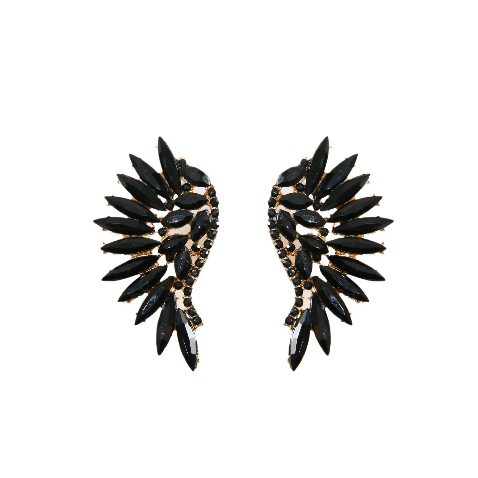Exaggerated Earrings Crystal Zircon Micro-inlaid Retro
