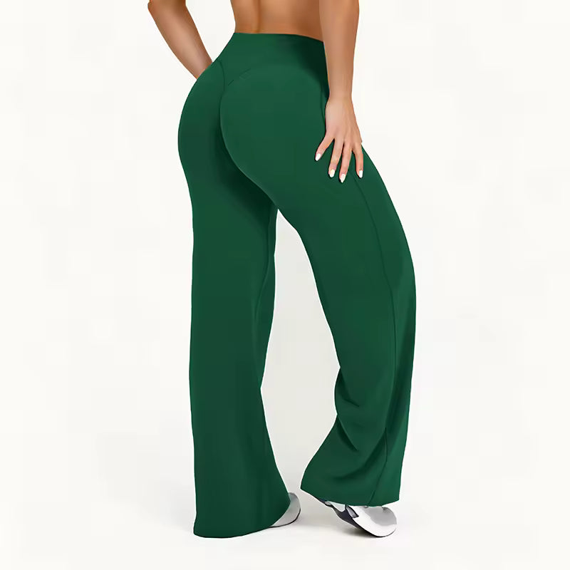Women’s Casual Pants – High-Waisted, Loose-Fitting, Stretchy Straight-Leg Pants