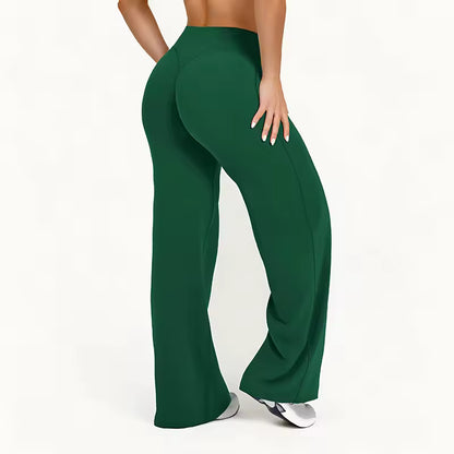 Women’s Casual Pants – High-Waisted, Loose-Fitting, Stretchy Straight-Leg Pants