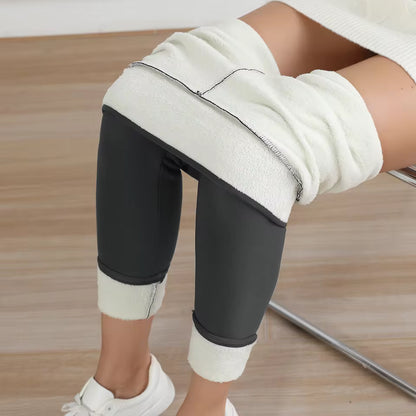Thermal Thick FLeece Lined Leggings for Cold Winter