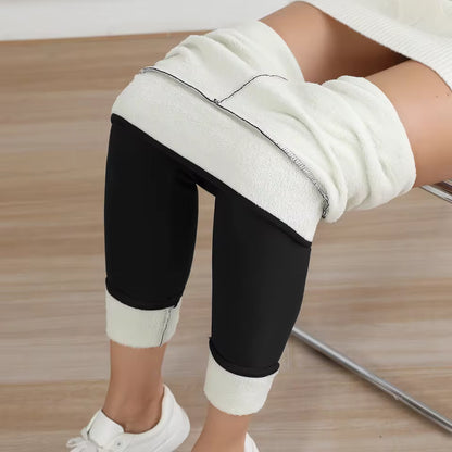 Thermal Thick FLeece Lined Leggings for Cold Winter
