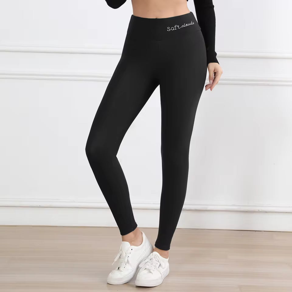 Thermal Thick FLeece Lined Leggings for Cold Winter