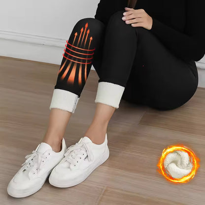 Thermal Thick FLeece Lined Leggings for Cold Winter