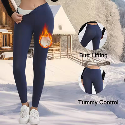 Thermal Thick FLeece Lined Leggings for Cold Winter