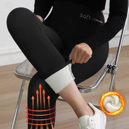 Thermal Thick FLeece Lined Leggings for Cold Winter
