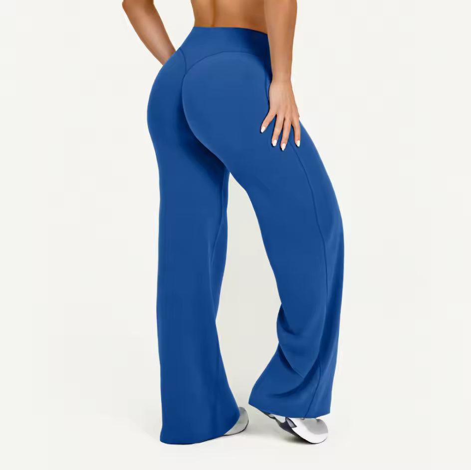 Women’s Casual Pants – High-Waisted, Loose-Fitting, Stretchy Straight-Leg Pants