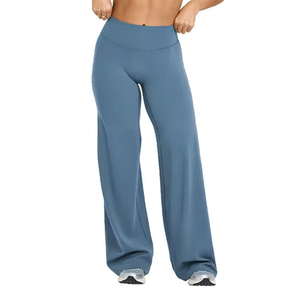 Women’s Casual Pants – High-Waisted, Loose-Fitting, Stretchy Straight-Leg Pants