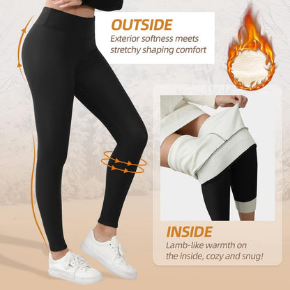 Thermal Thick FLeece Lined Leggings for Cold Winter