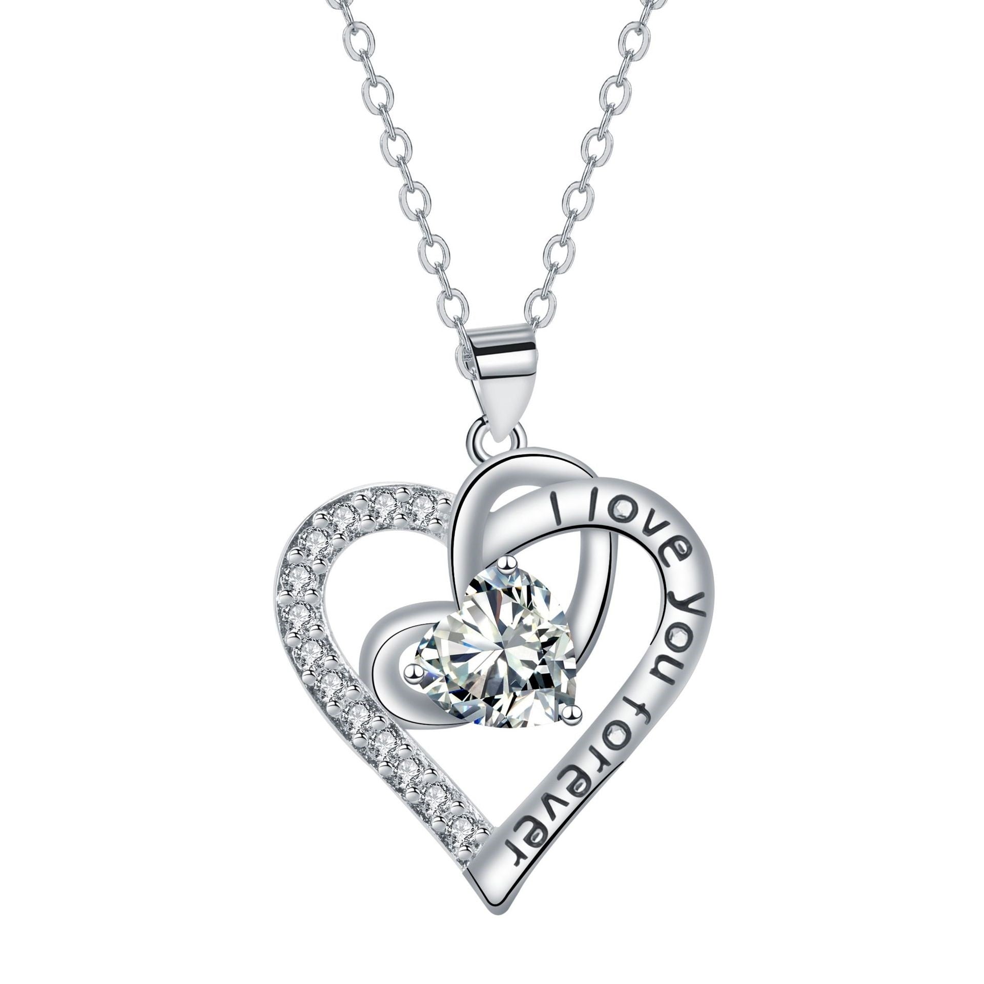 European And American Fashion Love Pendant Necklace Valentine's Day Light Luxury Minority