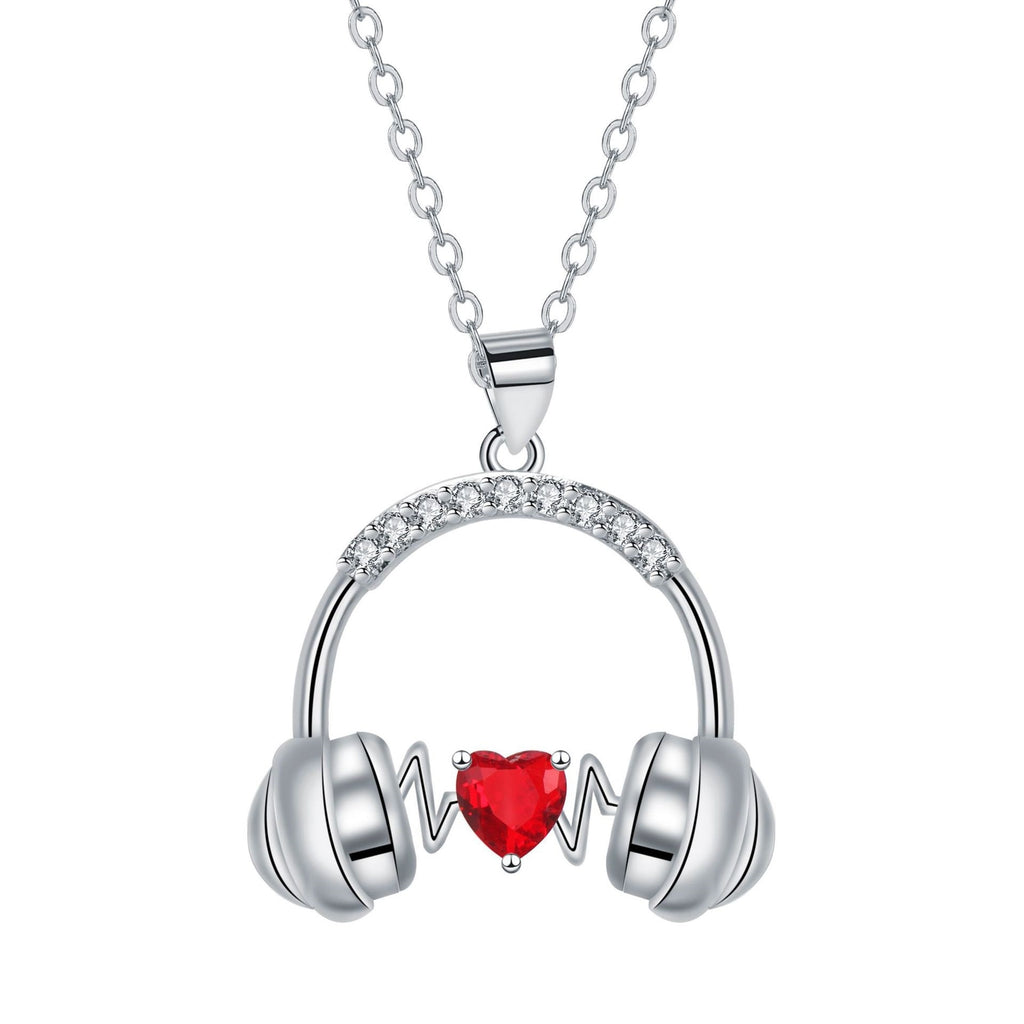 Headset Pendant Personalized Love Necklace Valentine's Day Gift